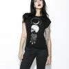 Blackcraft Cult Womens Spirits Of The Dead - Flowy Muscle Tee With Rolled Cuff