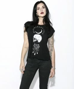Blackcraft Cult Womens Spirits Of The Dead - Flowy Muscle Tee With Rolled Cuff