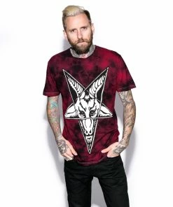 Blackcraft Cult Baphomet - Blood Moon Dye Mens