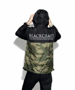 Blackcraft Cult Mens Staple Black On Camo - Lightweight Windbreaker