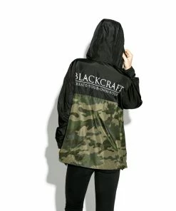 Blackcraft Cult Mens Staple Black On Camo - Lightweight Windbreaker