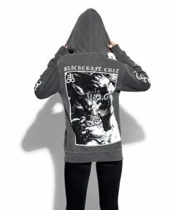 Blackcraft Cult Mens Fiend - Unisex Pigment Dyed Hooded Pullover
