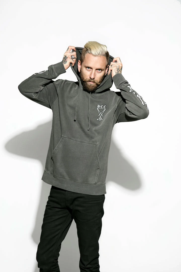 Blackcraft Cult Mens Fiend - Unisex Pigment Dyed Hooded Pullover 8 Blackcraft Cult Mens Fiend - Unisex Pigment Dyed Hooded Pullover