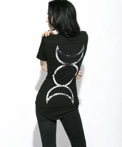 Blackcraft Cult Mens Triple Moon - Unisex Tall Tee