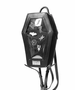 Blackcraft Cult Sales Halloween🎃 Shop 26 IDS Pin Collector - Coffin Backpack
