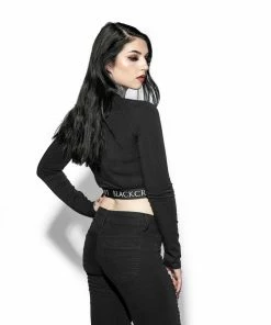 ACDC Womens Batcraft - Women's Long Sleeve Crop