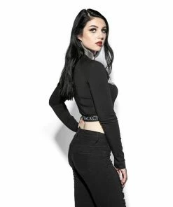 ACDC Womens Batcraft - Women's Long Sleeve Crop