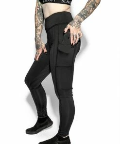 ACDC Blackcraft Black Stripe - Active Leggings