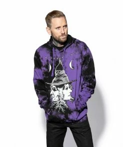 ACDC Duality - Purple Lightning Dye Hooded Pullover