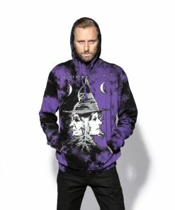 ACDC Duality - Purple Lightning Dye Hooded Pullover