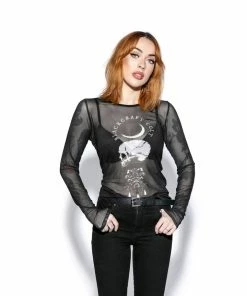 ACDC Spirits Of The Dead - Mesh Women's Long Sleeve Tee