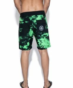 ACDC Believe In Yourself - Green Lightning Board Shorts