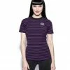 ACDC Believe In Yourself - Purple Striped Women's Tee