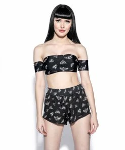 ACDC Pastel Death Moth Swim Shortie Womens
