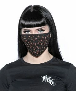 ACDC Pentagram Rose - Face Mask Accessories
