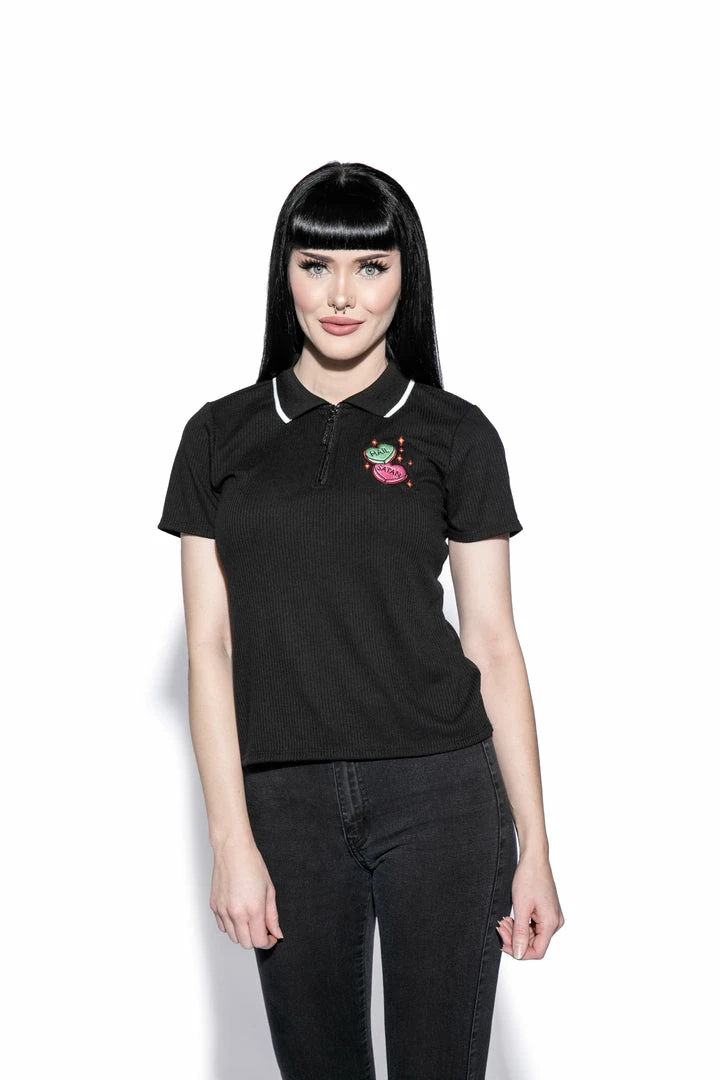 ACDC I Heart Satan - Women's Polo 3 ACDC I Heart Satan - Women's Polo