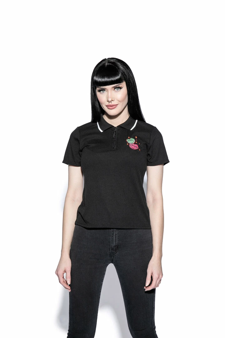 ACDC I Heart Satan - Women's Polo 4 ACDC I Heart Satan - Women's Polo