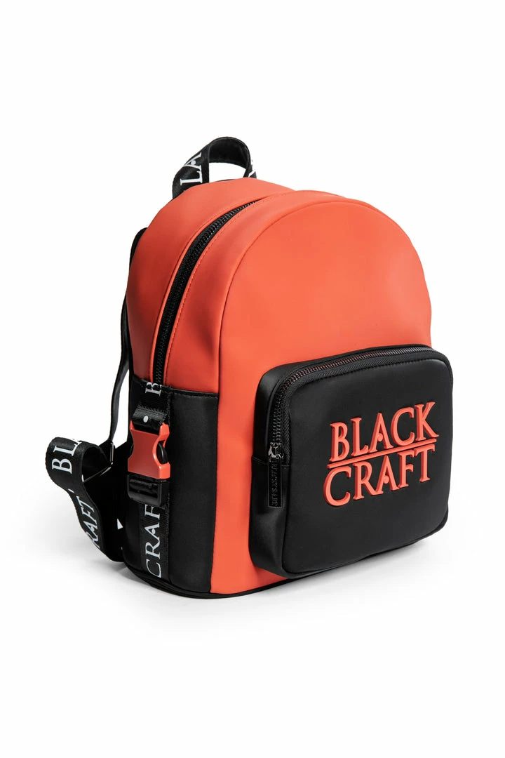 IDS Bags / Wallets Orange Staple Logo - Color Block Backpack 5 IDS Bags / Wallets Orange Staple Logo - Color Block Backpack