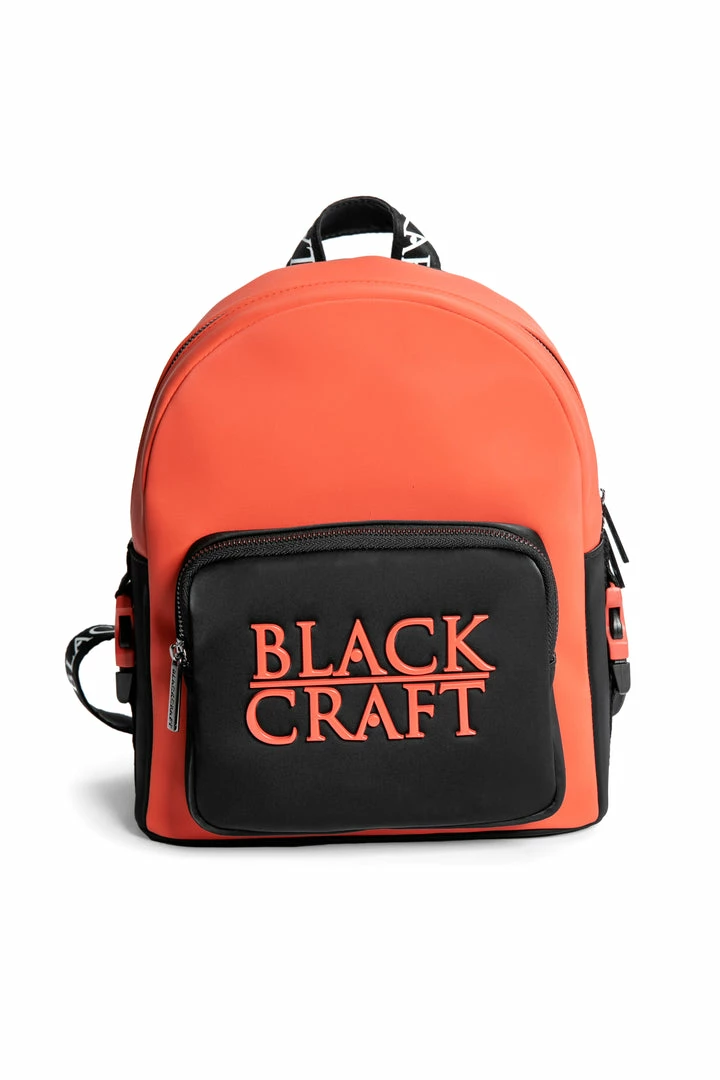 IDS Bags / Wallets Orange Staple Logo - Color Block Backpack 3 IDS Bags / Wallets Orange Staple Logo - Color Block Backpack
