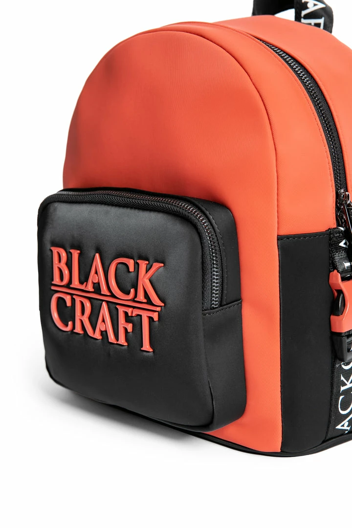 IDS Bags / Wallets Orange Staple Logo - Color Block Backpack 6 IDS Bags / Wallets Orange Staple Logo - Color Block Backpack