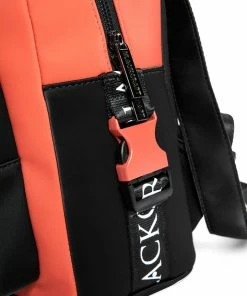 IDS Bags / Wallets Orange Staple Logo - Color Block Backpack 13 IDS Bags / Wallets Orange Staple Logo - Color Block Backpack