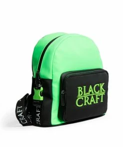 IDS Sale Green Staple Logo - Color Block Backpack