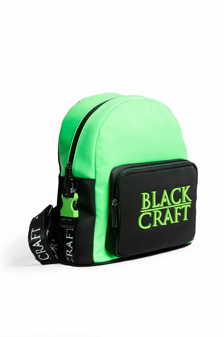 IDS Sale Green Staple Logo - Color Block Backpack 3 IDS Sale Green Staple Logo - Color Block Backpack
