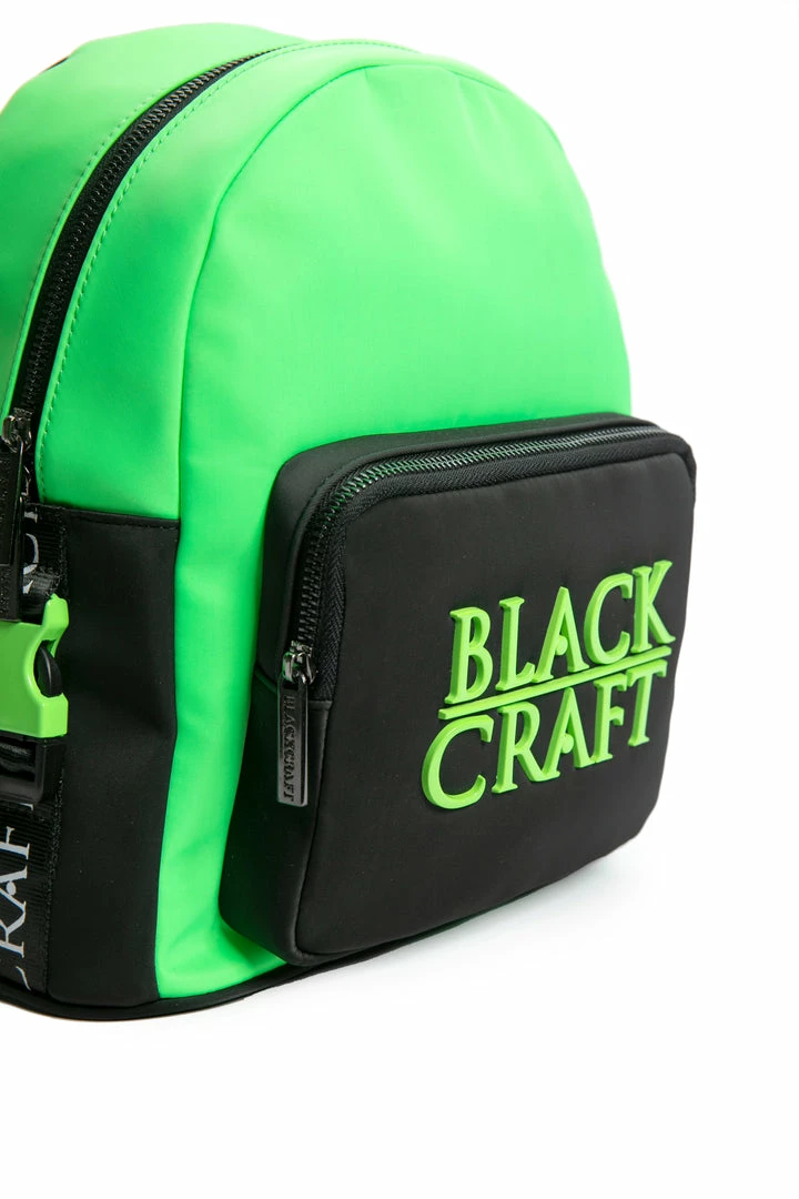 IDS Sale Green Staple Logo - Color Block Backpack 4 IDS Sale Green Staple Logo - Color Block Backpack