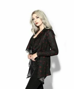 ACDC Womens Pentagram Rose - Cardigan