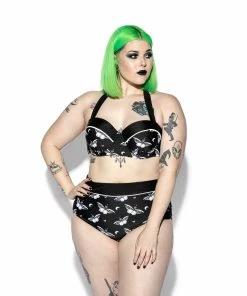 ACDC Womens Death Moth High Waist Swim Bottom 12 ACDC Womens Death Moth High Waist Swim Bottom