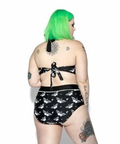 ACDC Womens Death Moth High Waist Swim Bottom