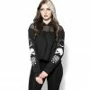 ACDC Womens Spirits Of The Dead - Mesh Crop Hoodie