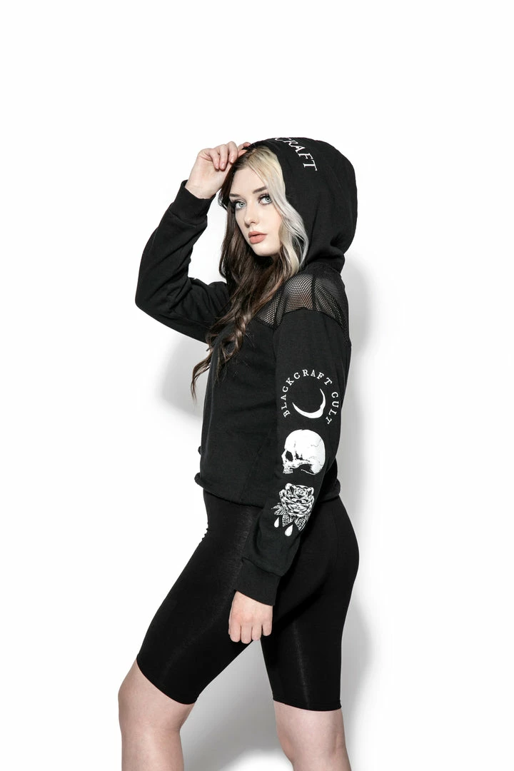 ACDC Womens Spirits Of The Dead - Mesh Crop Hoodie 5 ACDC Womens Spirits Of The Dead - Mesh Crop Hoodie