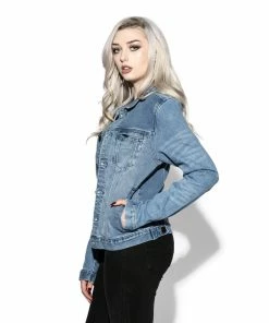 Blackcraft Cult Mens Blue Moon - Unisex Denim Jacket