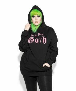 Blackcraft Cult Mens Low Key Goth - Hooded Pullover Sweater