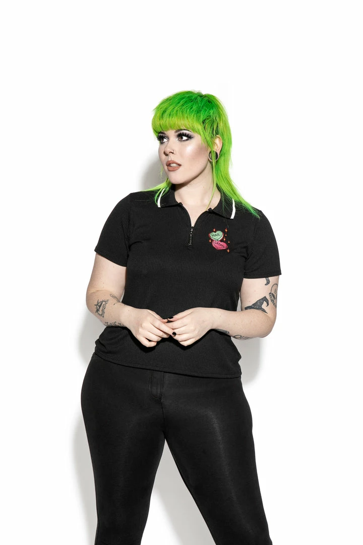 ACDC I Heart Satan - Women's Polo 6 ACDC I Heart Satan - Women's Polo