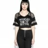 ACDC Womens Witches Do It Better - Mesh Crop Jersey