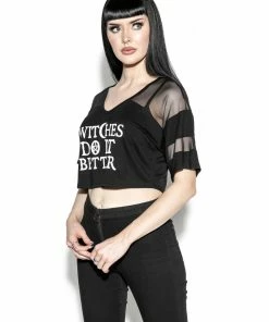 ACDC Womens Witches Do It Better - Mesh Crop Jersey