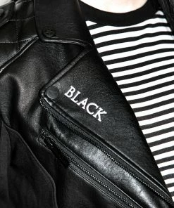 HK East BCC Quilted Faux Leather Moto Jacket