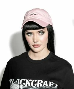 Reach Satan - Light Pink Dad Hat