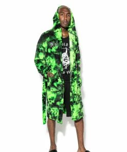ACDC Mens Dead Inside - Green Lightning Robe
