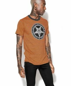 ACDC BIY - Orange Striped Tee Mens