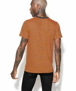 ACDC BIY - Orange Striped Tee Mens
