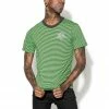 ACDC BCC Goat - Green Striped Tee Mens