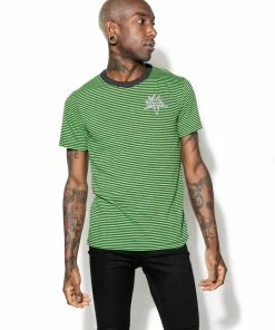 ACDC BCC Goat - Green Striped Tee Mens