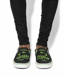 Plainview Ouija - Green Slip On Sneaker