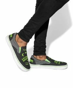 Plainview Ouija - Green Slip On Sneaker