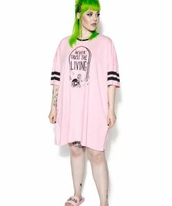 ACDC Pink Never Trust The Living - Dorm Shirt