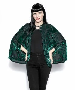 ACDC Green Baroque - Velvet Cape