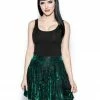 ACDC Green Baroque - Velvet Skirt